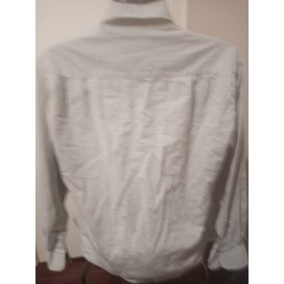 Ermenegildo Zegna Men's Plaid Button-Down Shirt Size M Gray Made In Italy Cotton - Picture 7 of 11